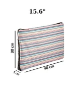 Notebook Laptop Macbook Çantası 15.6" inç - 800-DÜZ Çizgi Desenli - 5