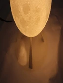 Dekoratif Ayaklı 3d Ay Gece Lambası Standlı Küre - 5