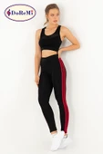 DoReMi Active Sportive Üç Çizgili Tayt-875 thumbnail 2