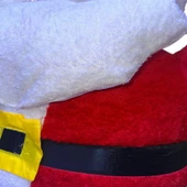 VIP DELUXE 120 CM LED IŞIKLI MOTORLU DEV ŞİŞME NOEL BABA 120 CM IŞIKLI PELUŞ DOKULU YILBAŞI DEKORU thumbnail 3