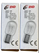 End 15W B15D Duylu Dikiş Makinesi Ampulü (2 Adet) - 1