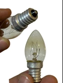 End 10W Sarı Işık E14 Duylu Şeffaf Eski Tip Tuz Lambası (5 Adet) - 4