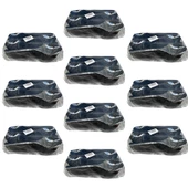 Plastik Siyah Kaşık - Parti Davet Piknik Çorba Yemek Kaşığı - 18 Cm. - 100'lü 10 Paket thumbnail 1