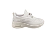 ROW Hava Taban Ortopedik Parlak Taşlı Lastik Bağcıklı Günlük Kadın Sneaker Spor Ayakkabı - 1