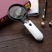 Işıklı Büyüteç El Tipi Lup 3X/45X Yakınlaştırma 75 mm - 3