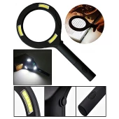 Profesyonel Işıklı LED Büyüteç, Lup Büyüteç Mercek, 250 Lümen 3X Yakınlaştırma - 2