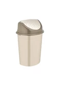 İstridye Plastik Çöp Kovası Bej 7 Litre - 4151_02_BEJ - 1