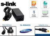 S-link 40W 19V 2.1A 5.0-3.0 Samsung Notebook Standart Adaptörü - 1