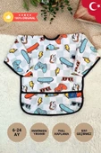 Candar Play Desenli Sıvı Geçirmez Unisex Aktivite Ve Mama Önlüğü 6-24 Ay - 1