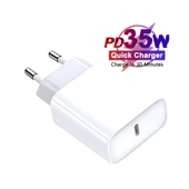 Apple iphone 16 / 16 Plus / 16 Pro / 16 Pro Max Uyumlu Type-c Hızlı Şarj Aleti Adaptörü(Başlık) Beyaz - 1