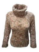 Alegria Kadın El Örgü Tam Balıkçı Kazak St-01549 thumbnail 1