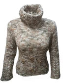 Alegria Kadın El Örgü Tam Balıkçı Kazak St-01549 thumbnail 5