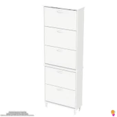 Modilayn VARBİ UMAY' 2 Li Antre Hol 72x 205x 26 cm’ lik 5 Düşer Kapak 10 Göz Raflı Ayakkabılık thumbnail 8