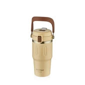 Shotay Termos Bardak Seyahat ve Outdoor 650Ml Krem - 1