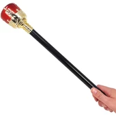 Altın Kral Tacı ve Kırmızı Topuzlu Asası Seti thumbnail 3