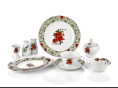 Porselen 6 Kişilik 35 Parça Kahvaltı Takımı Apple Garden - 1