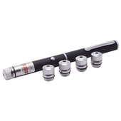 GP-301 Yeşil Lazer Pointer 100 Mw 10 Km Etkili Kalem Lazer (5 Başlıklı) - 1