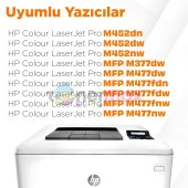 HP Colour LaserJet Pro MFP M477nw Muadil Toner Takım / HP CF410A Takım Muadil Toner - 8