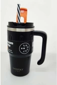 Shotay Termos Bardak Seyahat ve Outdoor 650Ml Siyah - 1