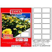 Tanex Sürekli Form Etiket 1500 LÜ 35x77 - 1