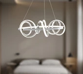 TT Aydınlatma TT314-KR  Büyük Sarmal Modeli Krom Kaplama Led Avize thumbnail 3