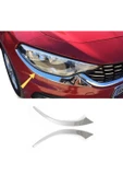 Fiat Egea Krom Far Kaşı 2 Parça + Ön Panjur Alt Çıtası Krom 2015-2019 Paslanmaz Çelik - 3