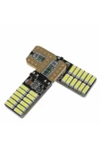 T10 Led Dipsiz W5w Canbus 24 Ledli Beyaz Park Plaka Ampul 2 Adet - 1