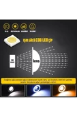 Fiat Doblo D1 Uyumlu, Universal Mercekli Led Angel Sis Farı, 76mm Buz Mavi Renk - 7