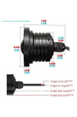 Fiat Doblo D1 Uyumlu, Universal Mercekli Led Angel Sis Farı, 76mm Buz Mavi Renk - 5