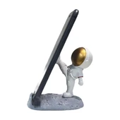 Tutucu Kaymaz Taban Hafif Taşınabilir Mini Astronot Model Telefon Tablet Stant - 5