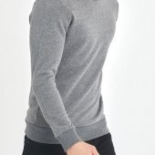 Gri Yumuşak Dokulu Basic Bisiklet Yaka Sweatshirt 1KXE8-44486-03 - 1