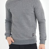 Gri Yumuşak Dokulu Basic Bisiklet Yaka Sweatshirt 1KXE8-44486-03 - 4