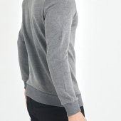 Gri Yumuşak Dokulu Basic Bisiklet Yaka Sweatshirt 1KXE8-44486-03 - 6