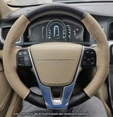 Volvo S60 2014 Araca Özel Direksiyon Kılıfı (SOFT NOKTA KARBON) thumbnail 1