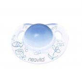Neavita Ortodontik Silikon Gece Emziği Desenli (BPA0) 0 ay+ / Koyu Mavi - 1