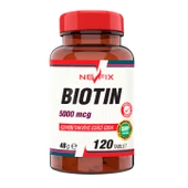 NEVFİX Biotin 5000 mcg 120 Tablet - 1