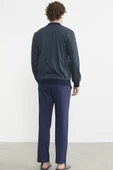 Rahat Kalıp Desenli Pijama Takım - Yeşil - 6