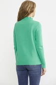 Metal Düğme Detaylı Triko Kazak - Yeşil thumbnail 5