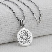 Mührü Süleyman 925 Ayar Gümüş Parlak Kolye thumbnail 1