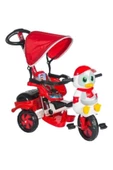 DİLAVER Kırmızı Baby Poufi Penguen Ebeveyn Kontrollü Bisiklet - 1