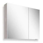 Teta Home Tokyo 80CM Mdf Banyo Üst Aynalı Dolap  Sonoma-Beyaz - 1