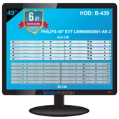 BM-37 (6X6LED - 6X5LED) PHİLİPS 49" B-439 RTL0466 EVT LBM490E0601-AK-3 TK42 - 1