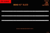 BM-146 (3X8LED) ARÇELİK 43" B-3246 RTL4303 84,5CM SHİNEON M08-BD43030-0801N-4007A - 1