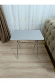 Çanta Zigon Sehpa,4'lü Sehpa, Servis Sehpası, Mdf Mebran Sehpa, Gri Sehpa, Katlanır Sehpa - 3