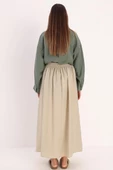 Mint-Pileli Kloş Etek - 4