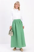 Yeşil-Keten Kloş Etek thumbnail 1
