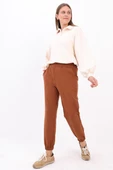 Kahve-Jogger Eşofman Altı - 1