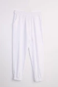 Beyaz-Jogger Eşofman Altı - 5
