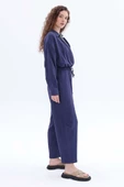 İndigo-Cepli Müslin Pantolon thumbnail 3