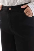 Siyah-%100 Pamuk Slouchy Pantolon thumbnail 5